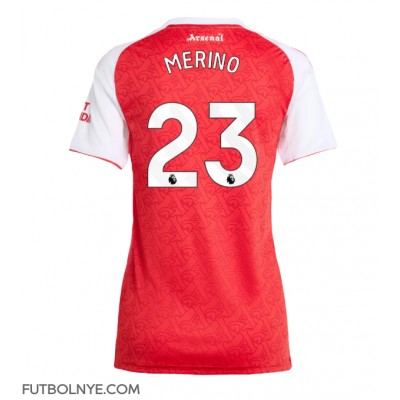 Camiseta Arsenal Mikel Merino #23 Primera Equipación para mujer 2025-26 manga corta Camiseta Arsenal Mikel Merino #23 Primera Equipación para mujer 2025-26 manga corta